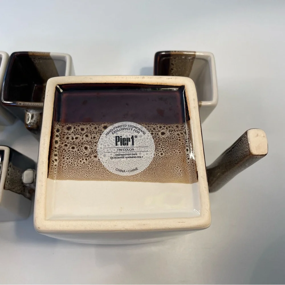 Vintage Pier 1 Hand Painted Ceramic Tea Set
